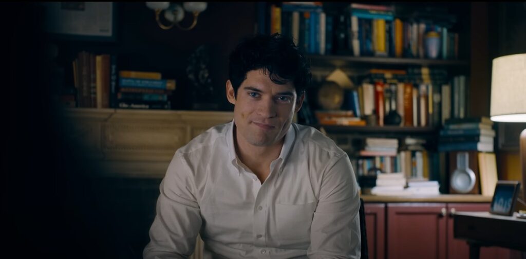 David Corenswet as Clark Kent in a still from Superman