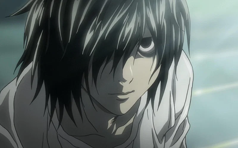 7 Best Anime on Netflix With Only One Season, Ranked (April 2026) 8 L has his eyes covered with his hair in Death Note.