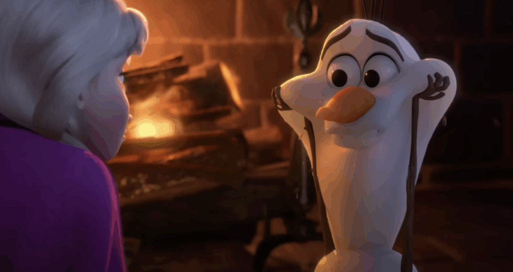 Animation Domination: Peacock's Top 10 Streaming List Only Has 3 Live-Action Movies, Including a 1996 Adam Sandler Banger 3 Olaf, melting in front of a fireplace.