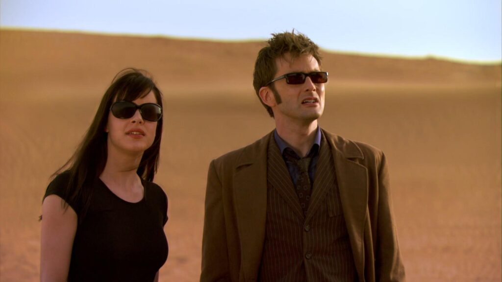 All Doctor Who Movies and TV Specials, Ranked From Worst to Best 4 The Doctor and Christina on the sands of San Helios