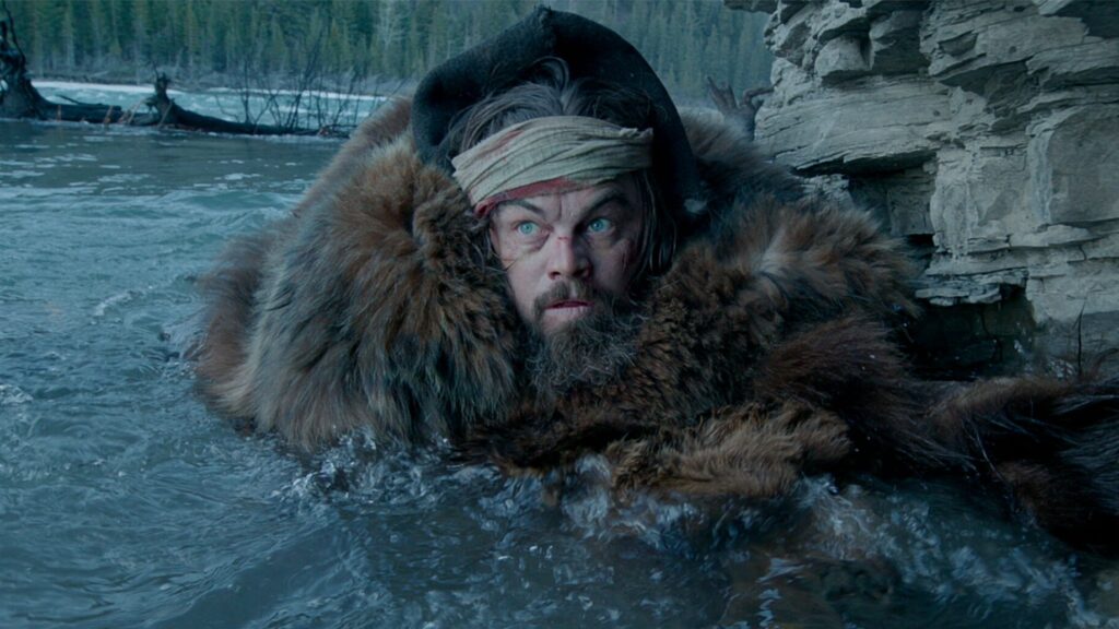 Leonardo DiCaprio in The Revenant