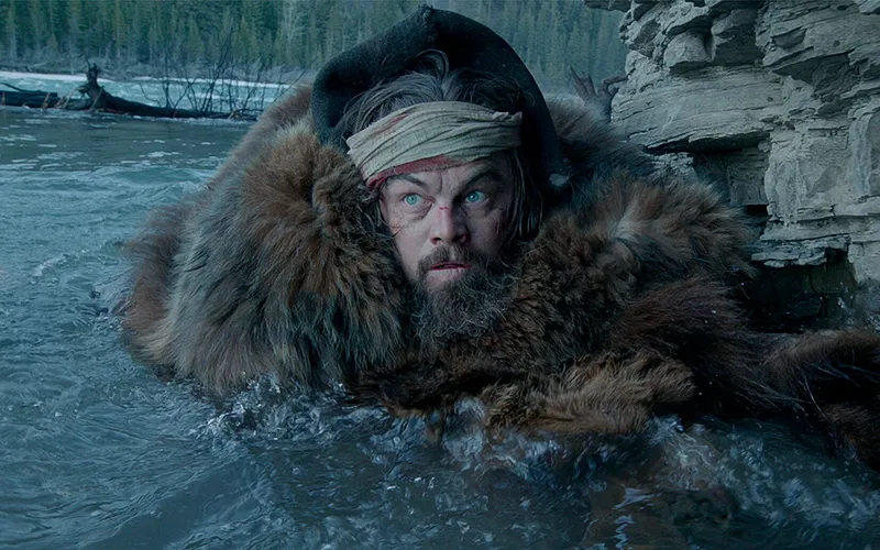 Leonardo DiCaprio in The Revenant