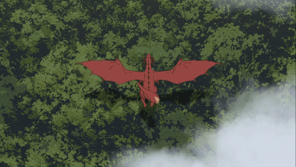 the red dragon from the water magician