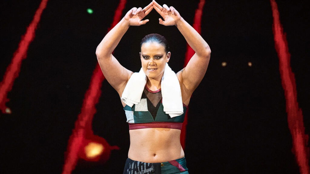 Shayna Baszler making her entrance for a match.