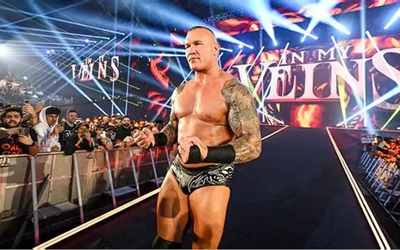 Randy Orton making his WWE entrance