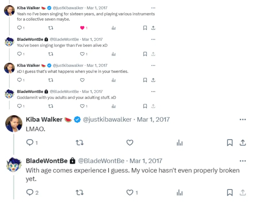 'Shangri-La Frontier' and 'Wind Breaker' Voice Actor Allegedly Accused of Grooming a Teenager 1 earliest exchanges between walker and blade under twitter comments