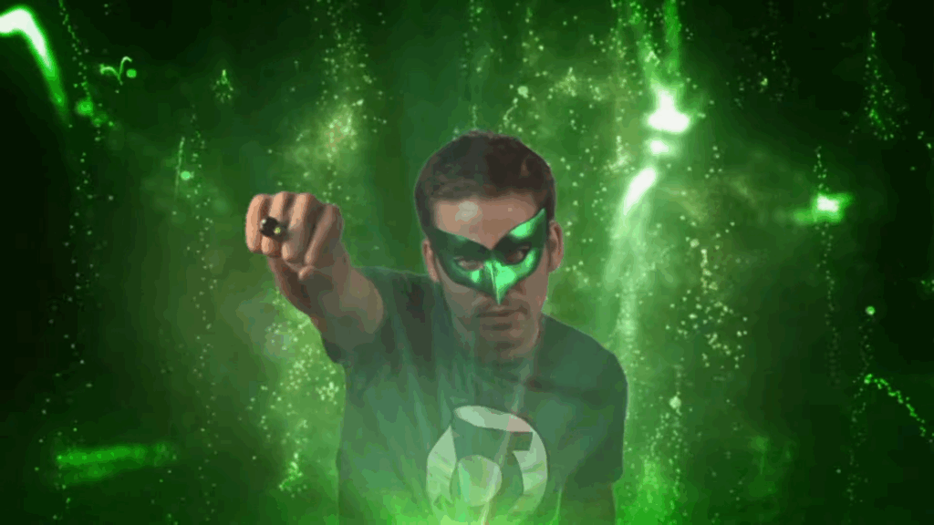 Weapons Director Zach Cregger Played a DC Role Before Confirming His Favorite Batman Related Script 1 Zach Cregger as Hal Jordan with his right hand extended.