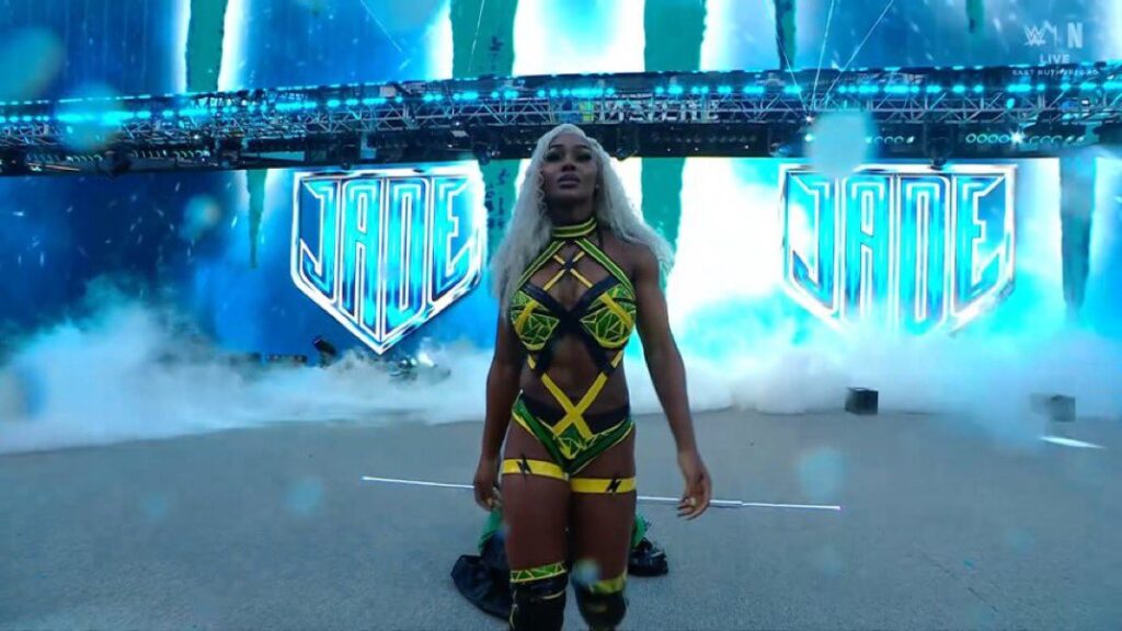 Jade Cargill as a WWE superstar. 