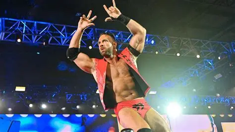 LA Knight entering the ring.