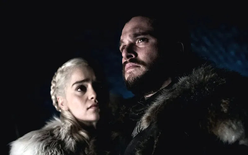 Emilia Clarke Draws a Hard Line Under Dragons And George R. R. Martin’s World 4 emilia clarke kit harington in a scene from game of thrones