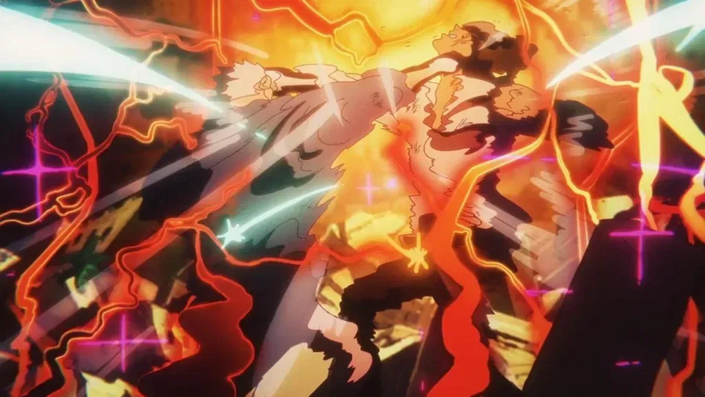 Garp's Conqueror Haki infused attack against Kuzan