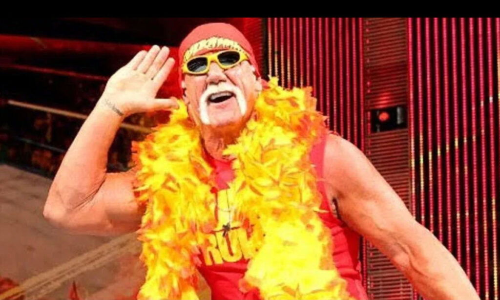 Hulk Hogan making an entrance. 