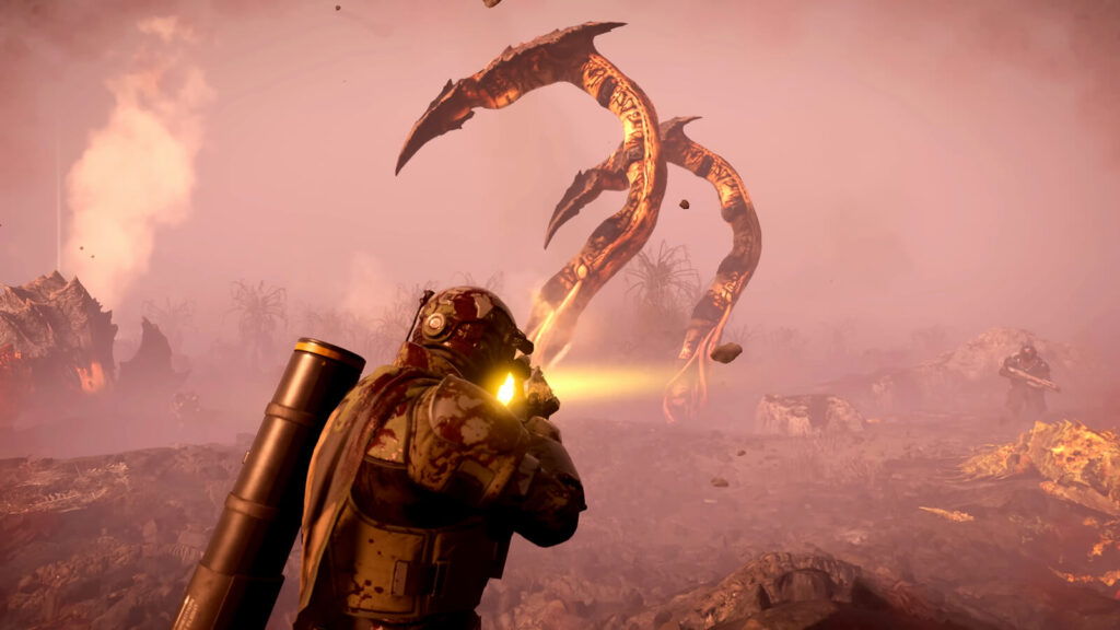 A shot of an Impaler, the key enemy featured in the latest Major Order in Helldivers 2.