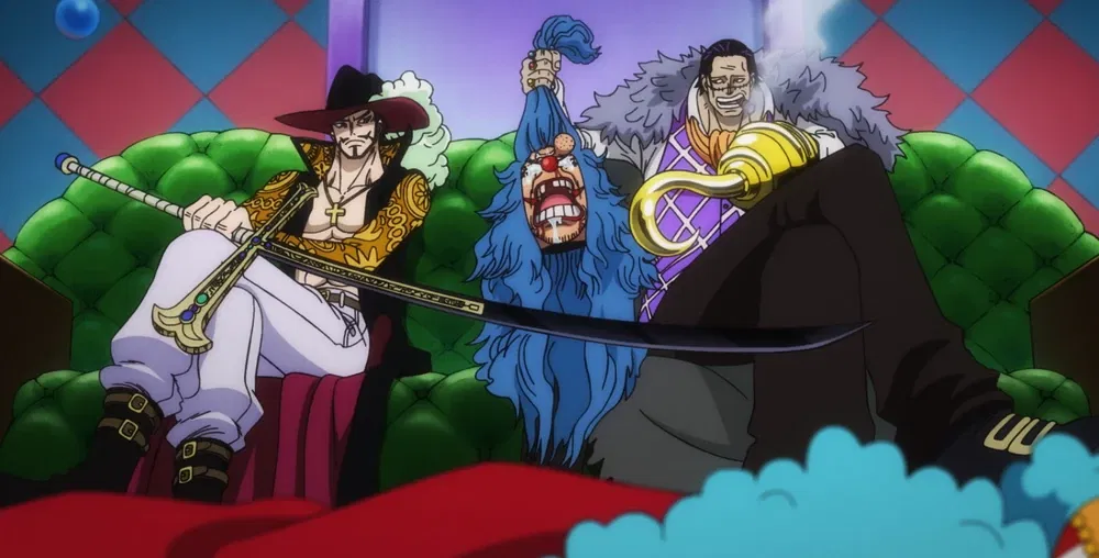 The leaders of the Cross Guild from the anime series One Piece.