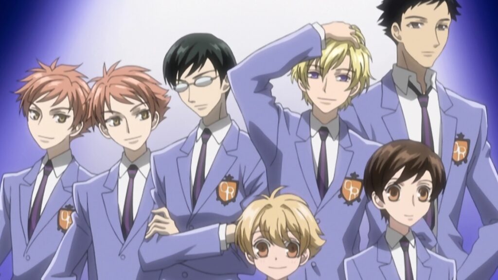 The members of Ouran High School host club 