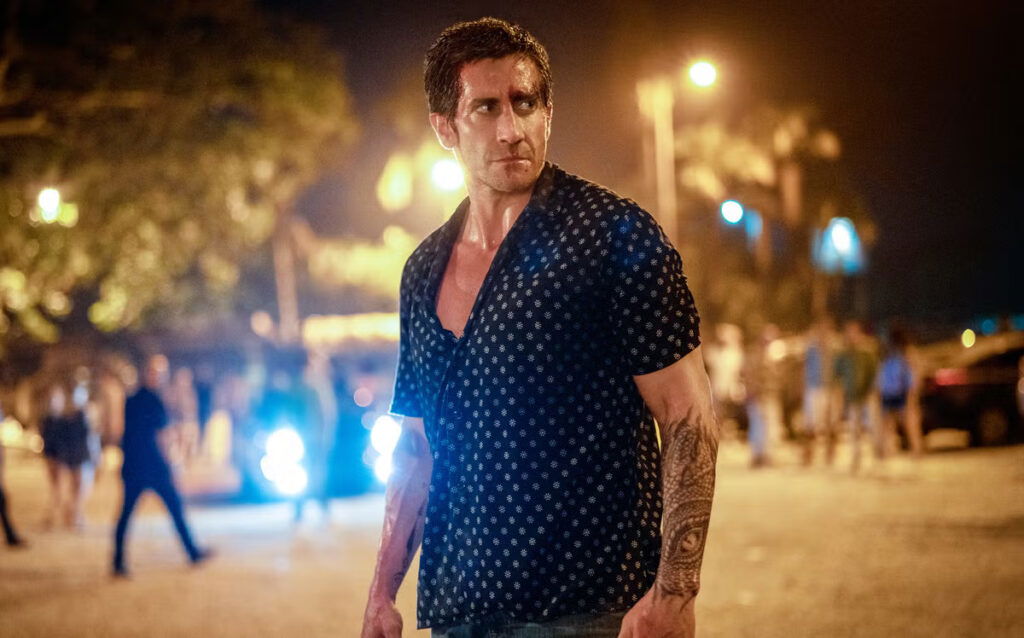 Jake Gyllenhaal in a still from his last movie with Amazon MGM, Road House.
