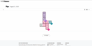 NYT Pips Solution for Today (August 21, 2025)