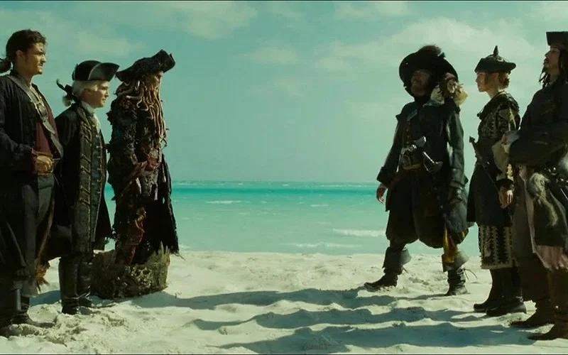 A still from Pirates of the Caribbean: At Worlds End (2007).