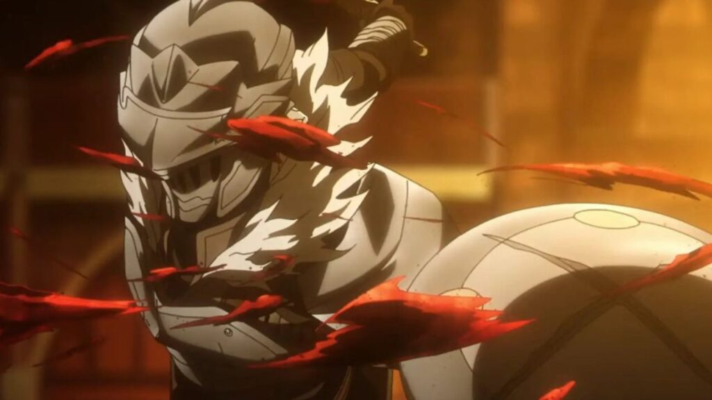 Goblin Slayer in a battle