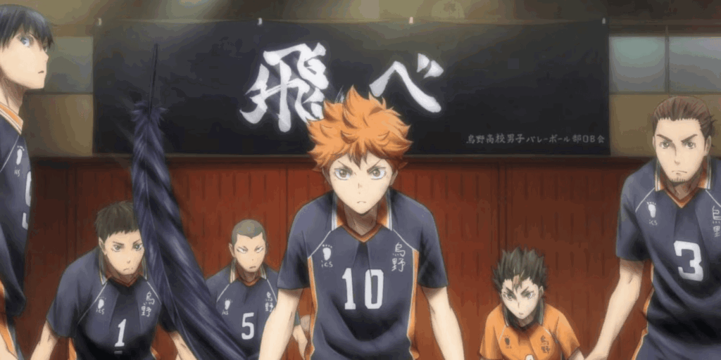 The Karasuno Volleyball Team in Haikyu!!