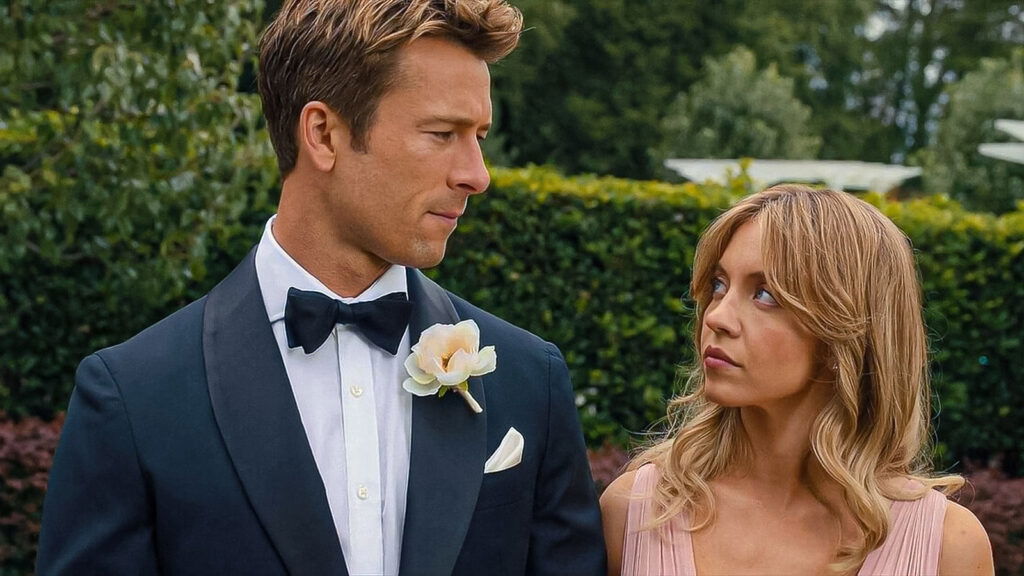 Sydney Sweeney and Glen Powell in Anyone But You
