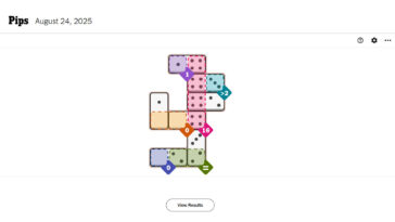 NYT Pips Solution for Today (August 24, 2025)