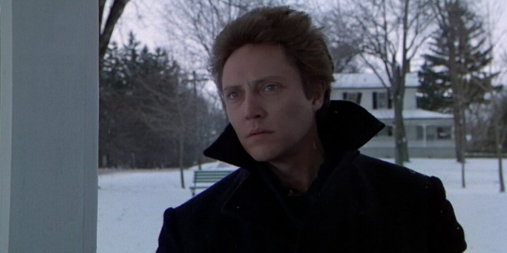 Christopher Walken looking with curioisity