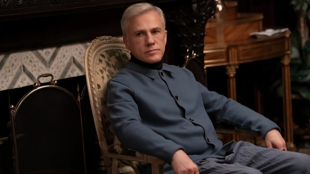 A man sits in chair