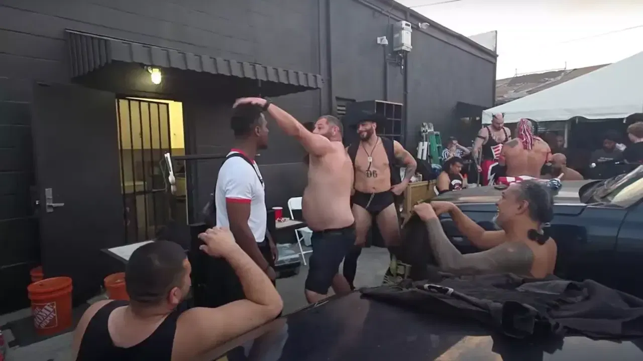 Raja Jackson and Syko Stu's confrontation backstage