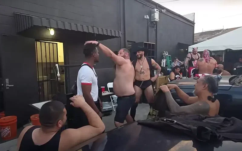 Raja Jackson and Syko Stu's confrontation backstage