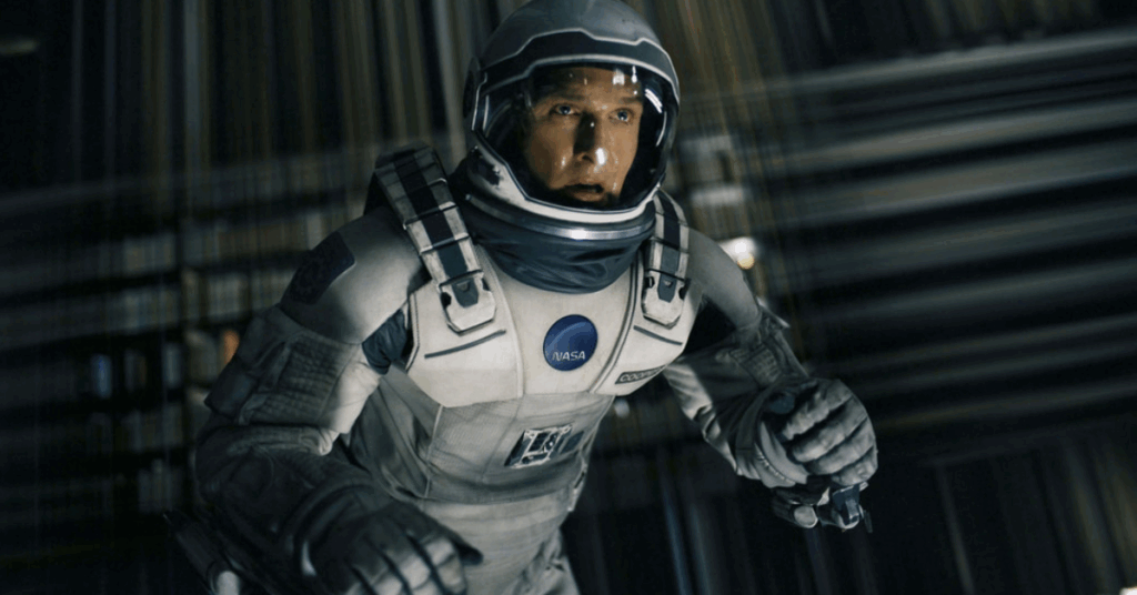 Christopher Nolan's Interstellar, starring Matthew McConaughey