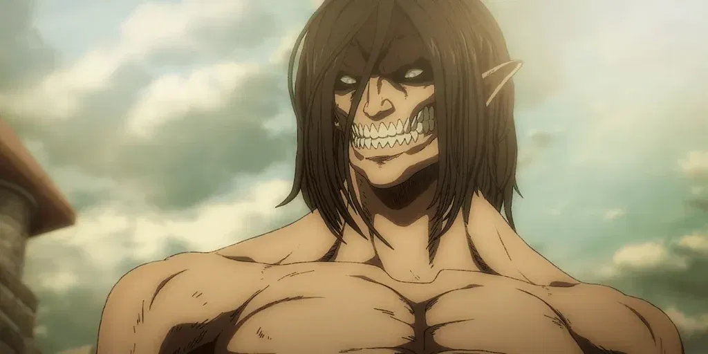 a still from the attack on titan anime
