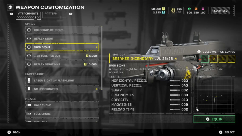 Breaker Incendiary Shotgun weapon from Helldivers 2