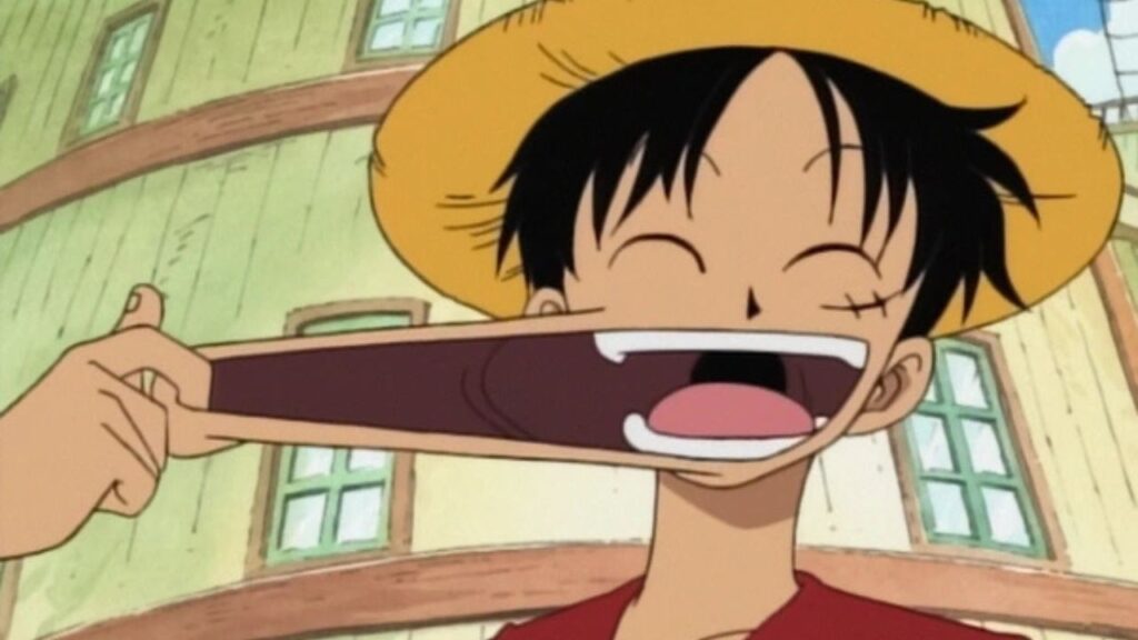 Luffy's body is like rubber in One Piece
