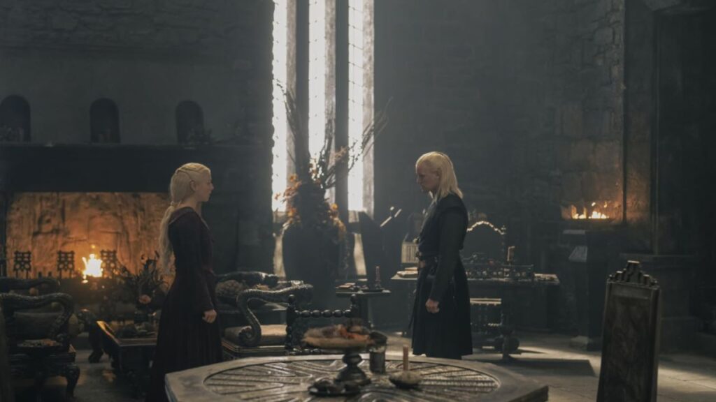House of the Dragon Season 3 Promises to Be ‘More Ferocious’ After Divisive Season 2 Finale? 12 Daemon and Rhaenyra talking to each other in House of the Dragon