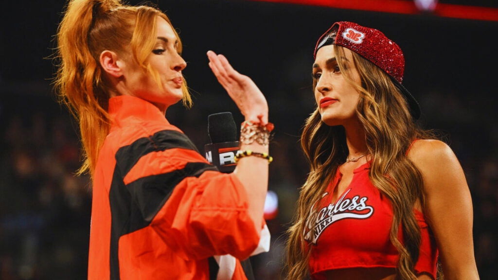 Becky Lynch and Nikki Bella in WWE