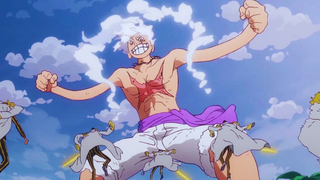 Luffy ở dạng Gear 5 trong One Piece