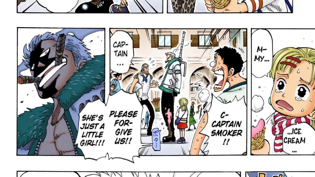 One Piece chapter 98 Yu getting nervous