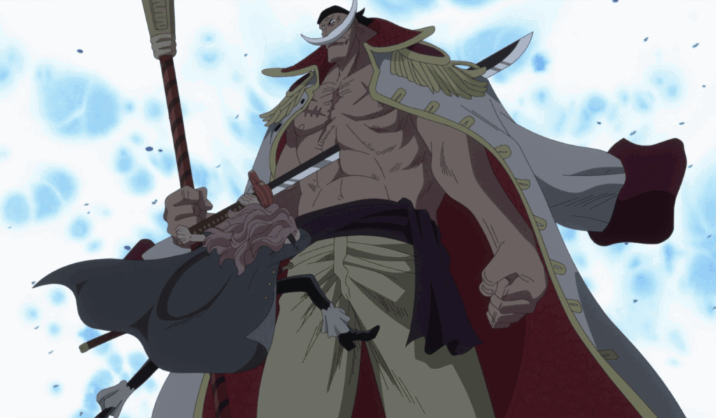 Squard stabs Whitebeard in One Piece. 