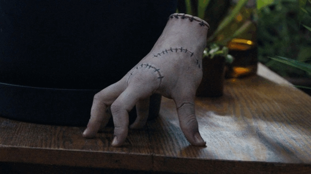 Thing on the table in Wednesday Season 2.