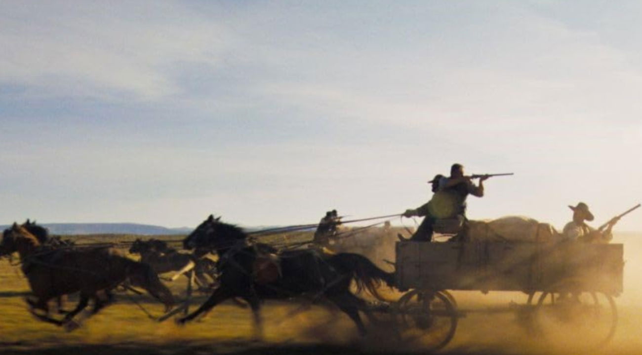 A dramatic scene in Horizon: An American Saga - Chapter 1
