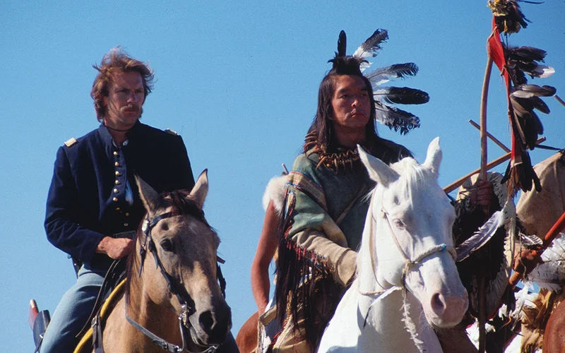 Kevin Costner in Dances With Wolves (1990).