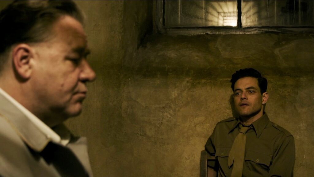 Two people in close quarters