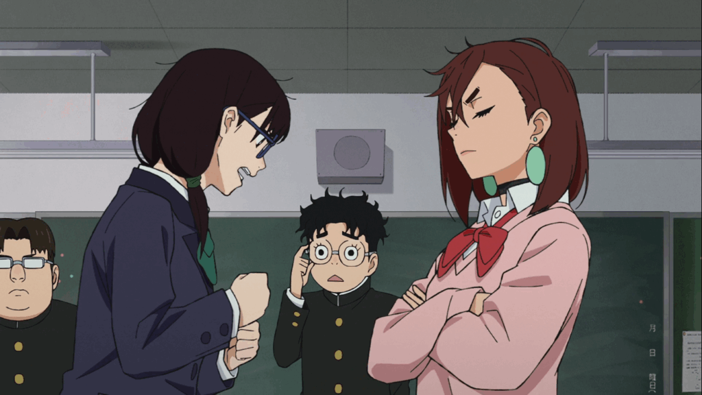 momo argues with the class president on okarun