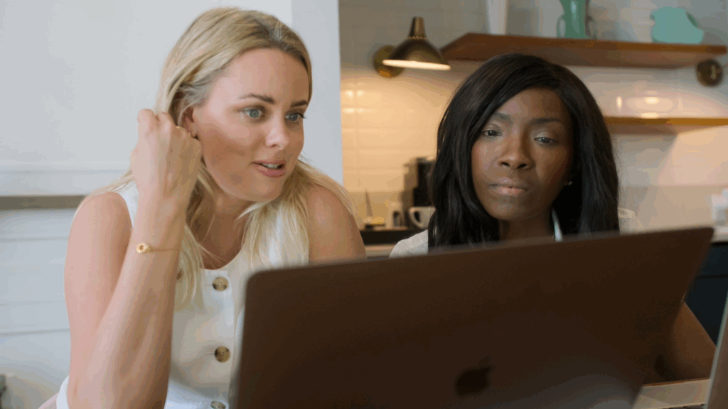 Cecilie Fjellhøy and Brianna Joseph explained how romance fraud can be avoided