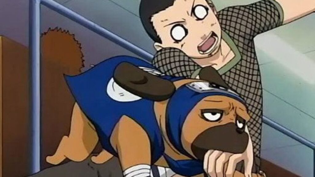 Naruto summons_ Ninken Pakkun in action