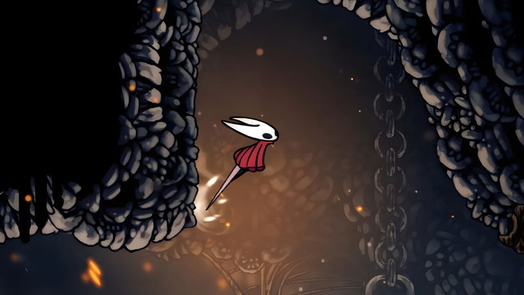 A screengrab from Hollow Knight Silksong