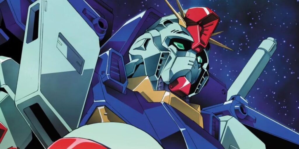 A visual of a mobile suit in Gundam ZZ. 