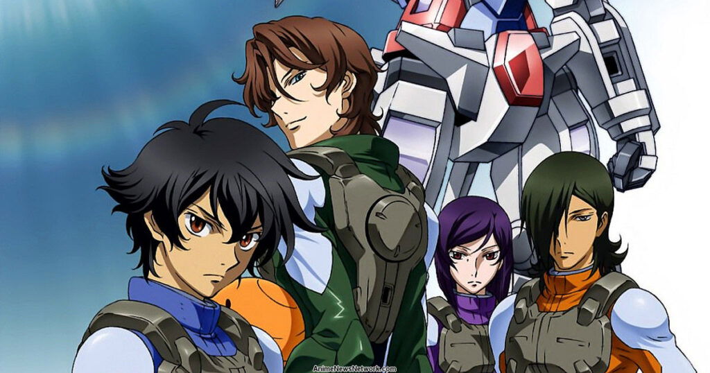 The main cast of Mobile Suit Gundam 00. 