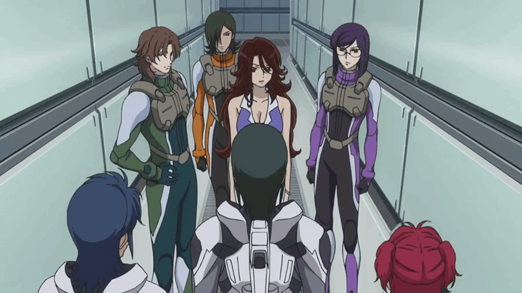 The main characters meet in Mobile Suit Gundam 00. 